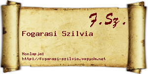 Fogarasi Szilvia névjegykártya